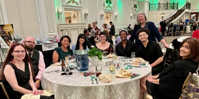 Gala attendees at their table.