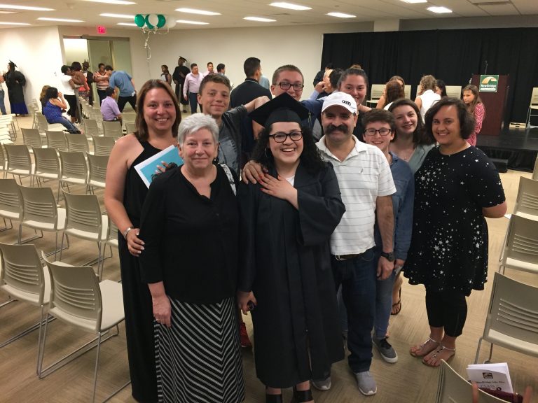 Laura's family and friends couldn't have been prouder. 