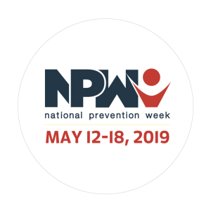 National Prevention Week is highlighted in this logo.