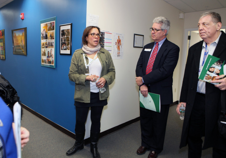 Amy Sheppard giving a tour